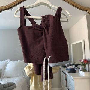 Vuori Red/Brown Workout Set
